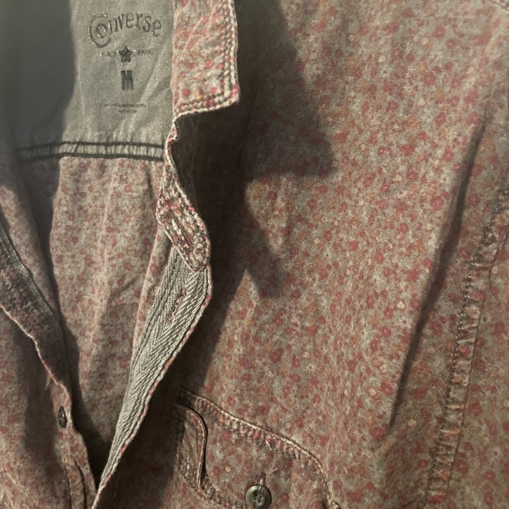 Vintage Converse • Ditsy Floral Unisex Flannel • Medium